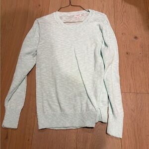 J. Crew Soft Pastel Blue Crew Neck Sweater